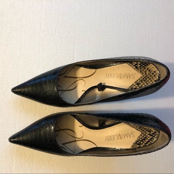 Sam& Libby libby snakeskin print heels size 8 1/2 - Picture 3 of 11